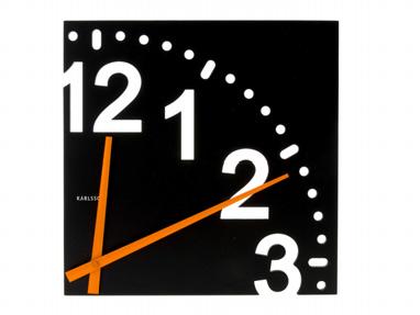 KA4583 Wall clock Unlimited wood black L. 29.5cm, W. 29.5cm, Excl. 1 AA batt.