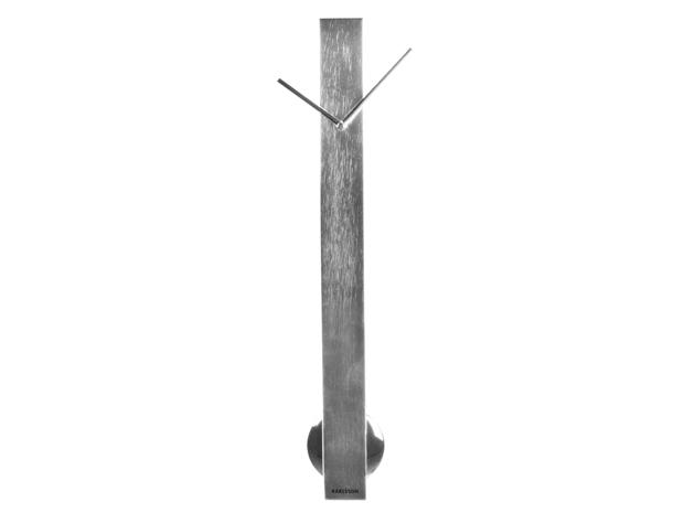 KA5420CH Wall clock Pendulum Tube chrome steel 65 x 6 x 6cm,