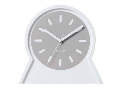 KA5453WH Wall & table clock Play double sided MDF white 22.5 x 21 x 6cm, Excl. 2 AA batt.