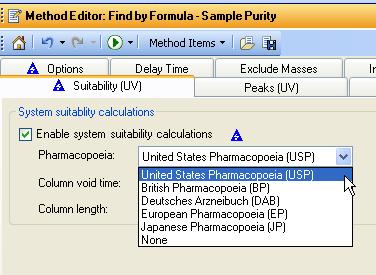 Find Compounds by Formula System Suitability Integrate (UV) and