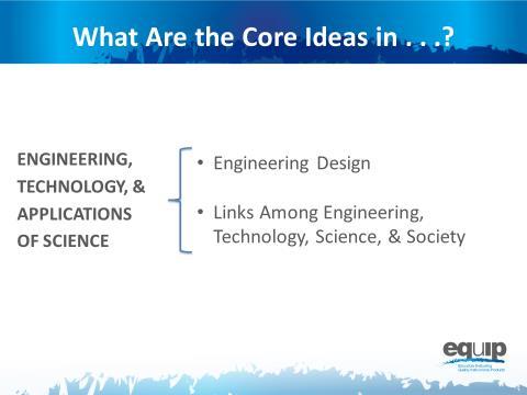 Slide 17 Talking Pints Engineering, technlgy, and the applicatins f science include tw cre ideas: