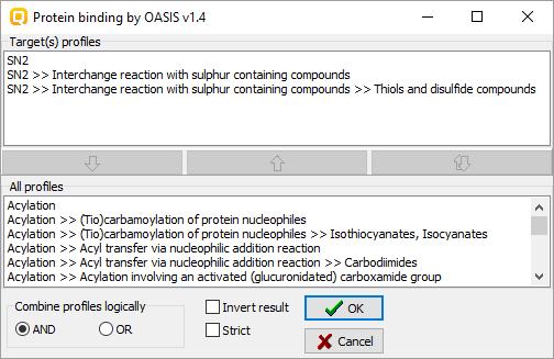 Category definition Defining Protein binding by OASIS v1.4 category 2 1 3 4 1. Highlight Protein binding by OASIS v1.4 ; 2.