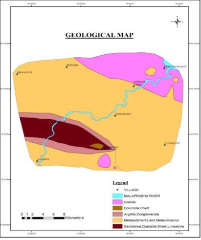 Fig 1: Geology Map of the