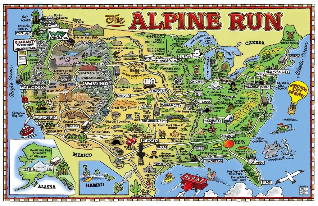 Bron Smith s The Alpine Run Map