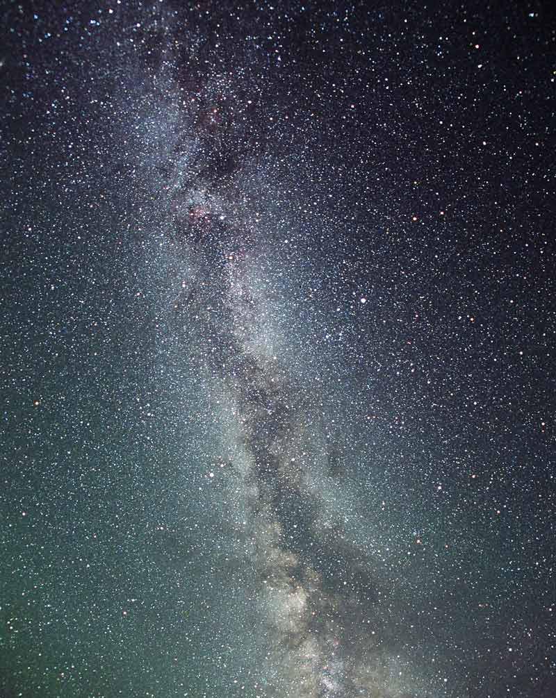 The Milky Way We can see the Milky Way stretching overhead on clear evenings the Backbone of Night The dark lanes are vast molecular clouds the future stars