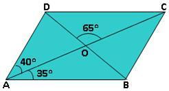 9. Two opposite angles of a parallelogram are ( 3x-) and (50-x).