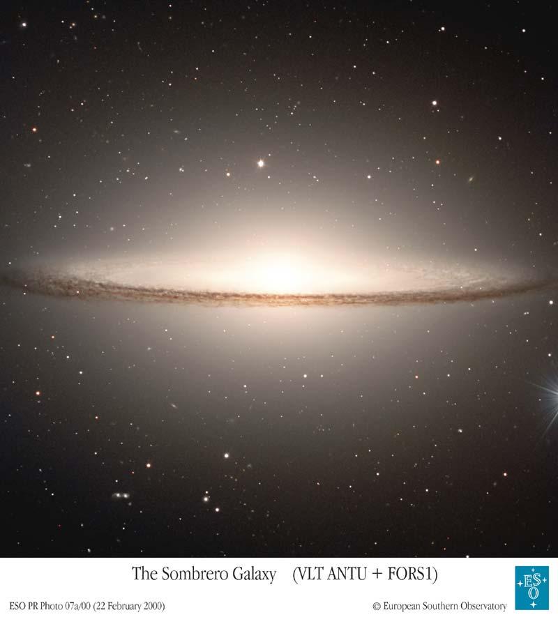 And Another: The Sombrero Galaxy M ~ 1x10 9