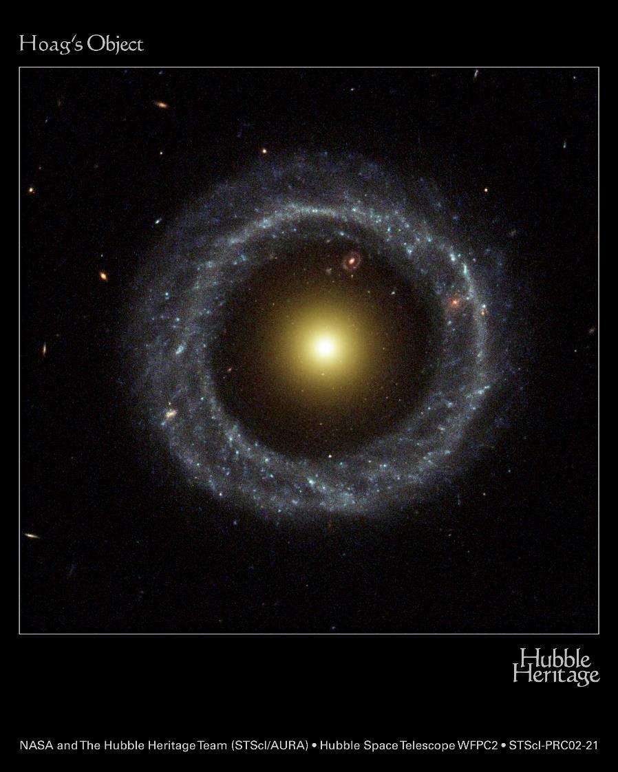 Galaxy interactions Example Interaction Products Polar-Ring galaxies and dust-lane ellipticals Normal galaxies orbited by rings of gas dust and stars stripped from