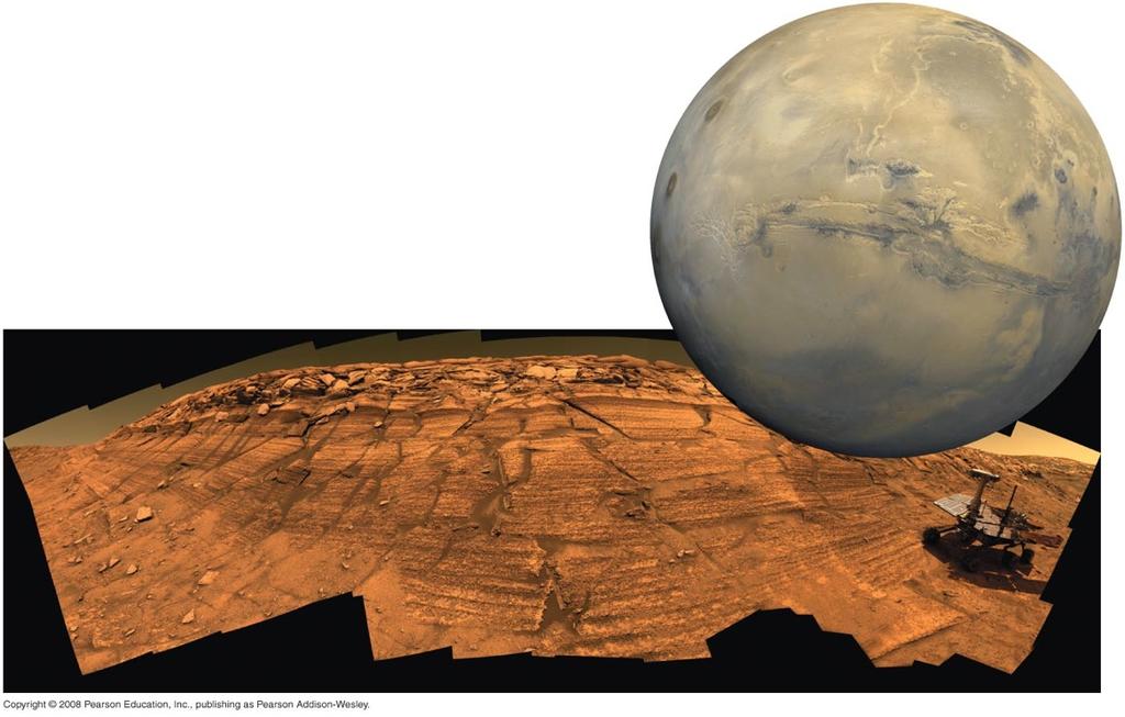 Mars 1.52 AU from Sun size: 0.53 REarth mass: 0.11 MEarth density: 3.
