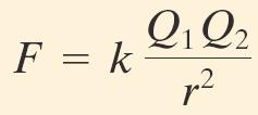 Coulomb s law: This equation