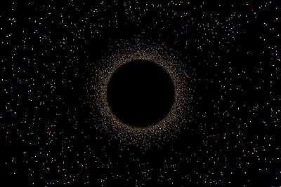 Even though a black hole is invisible, it has properties and structure.