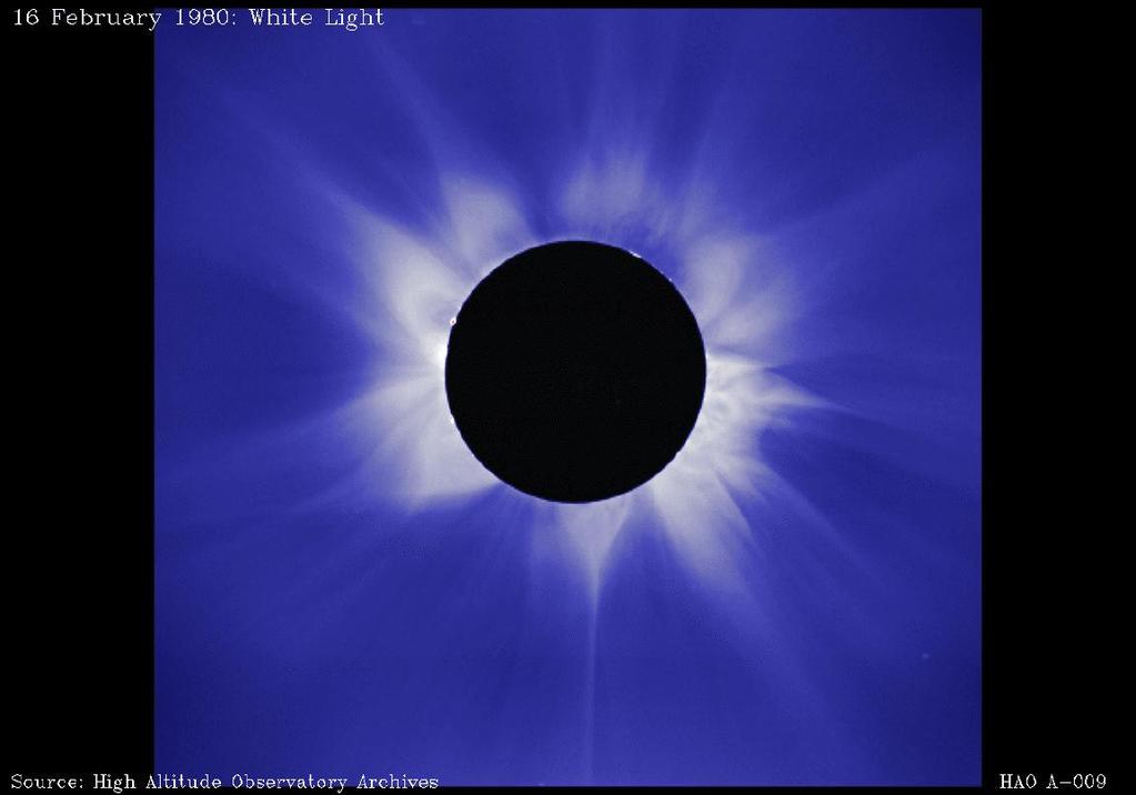The Solar Corona is the Sun s Extended Atmosphere Scattered light makes it