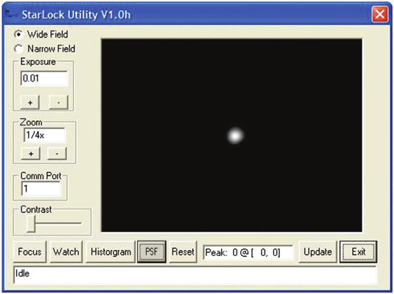This control allows you to look at only a subrange of and image. It is primarily for testing the StarLock using nighttime stars that may be very faint.