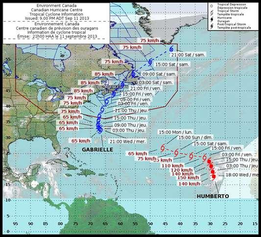 CHC Standard Products Tropical Cyclone Track Map - Tracks for all storms are displayed on