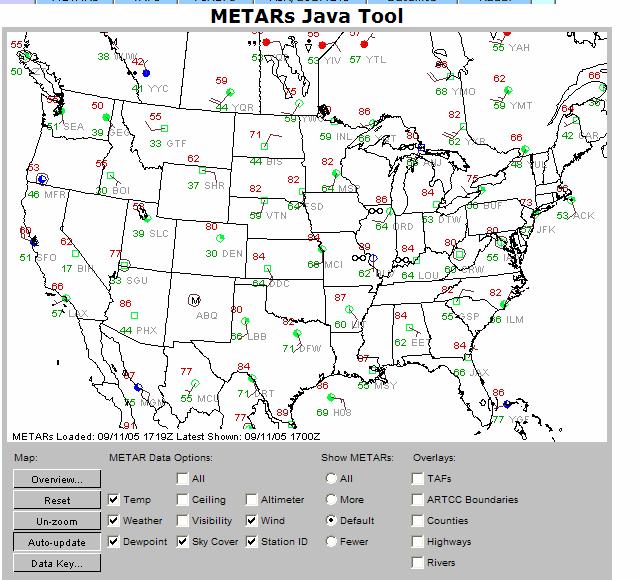 Aviation Digital Data Service (ADDS): You should also take a look at the wealth of weather information and resources available online via the Aviation Digital Data Service (ADDS), a joint effort of