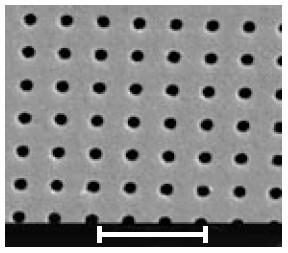 In 1998 Ebbesen et al. [2] reported unusual optical transmission through subwavelength hole array patterned on metal film. Fig 2 shows the transmission spectrum of optically thick silver film.