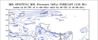 forecast are: NCMRWF T-254, ECMWF, JMA,