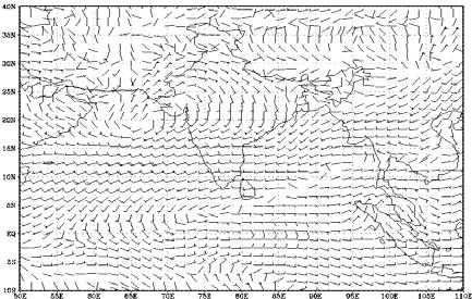 10: 850 hpa forecast mean wind