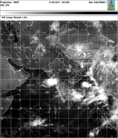 th June 2011. Another vortex formed over the north Bay of Bengal on 15 th June.