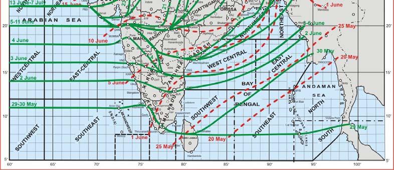 The weakening of the Arabian Sea branch of monsoon caused a prolonged stagnation (14 th June 7 th July) of the western limb in the Northern Limit of Monsoon (NLM).
