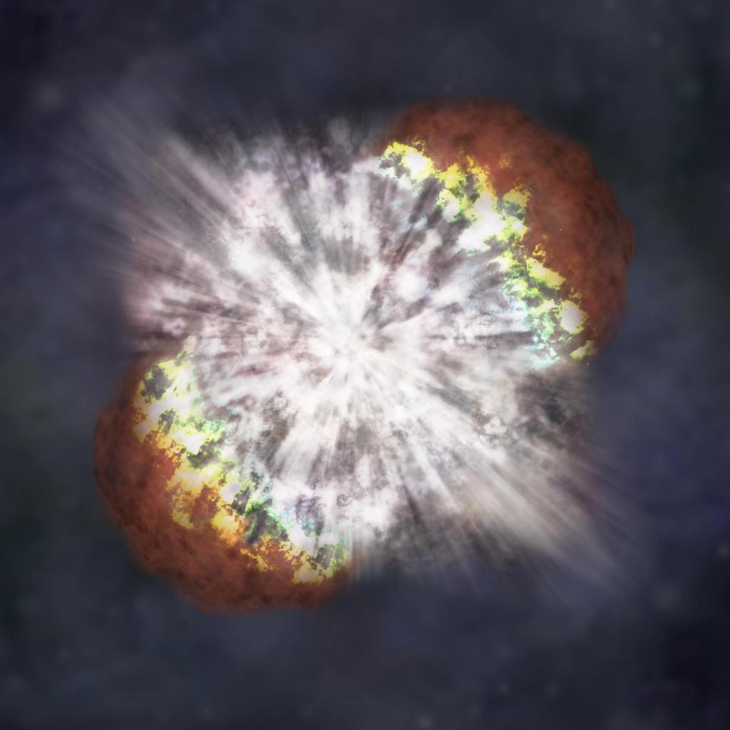 A third type was discovered by my group about a decade ago. These are rare, but 10 to 100 times brighter than ordinary supernovae and hence called superluminous supernovae.