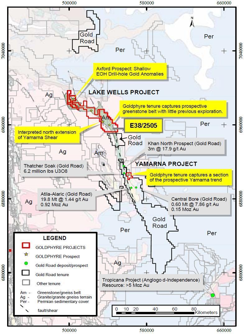 71 g/t gold from 96m to 100m EOH received along with other encouraging composite and 1m split results from first drill program at the Axford Prospect; Other encouraging