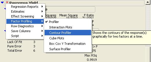 (2) Choose Contour Profiler and Surface Profiler in