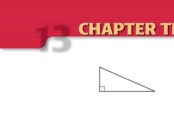 13 CHAPTER TEST Evalate the six trigonometric fnctions of the angle. 1.. 3. 4 11 9 8 7 13 Convert the degree measre to radians or the radian measre to degrees. 4. 608 5. 508 6. 4p 5 7.
