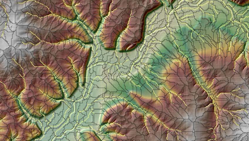 Elevation-Based Local-Res NHD Workflow 3. Generate Terrain Reference Files A. Import elevation data into AECOM s WISE software program, hydro-correct (hydro-enforce) B.
