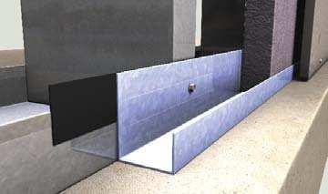 angles designed to be an integral part of the continuous rigid insulation, and