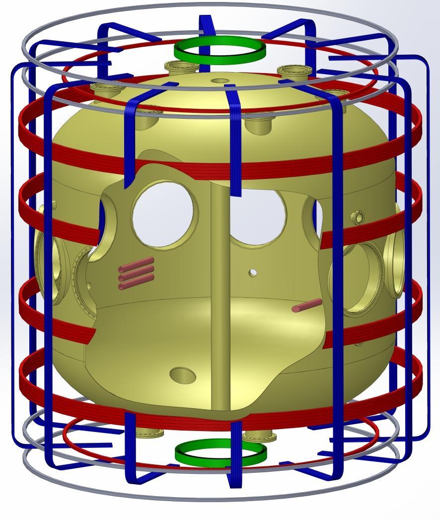 PEGASUS is a Compact, Ultralow-A ST Equilibrium Field Coils Vacuum