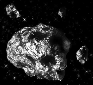 Asteroids Asteroids, from the Greek word meaning starlike, are small solar satellites with diameters from a fraction of a mile to Ceres, the largest known asteroid, which is 623 miles, or 1,003