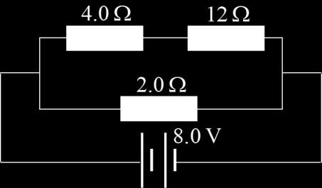 the current passes through the 1 resistor, c.