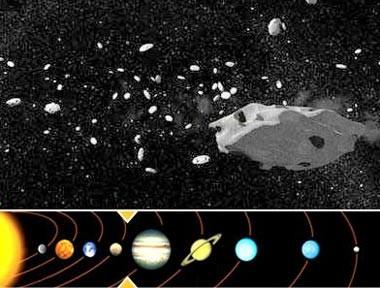 The Asteroid Belt Separates the first 4 terrestrial planets from the 4 outer gas-giant planets Between 2 and 4 astronomical units (avg.