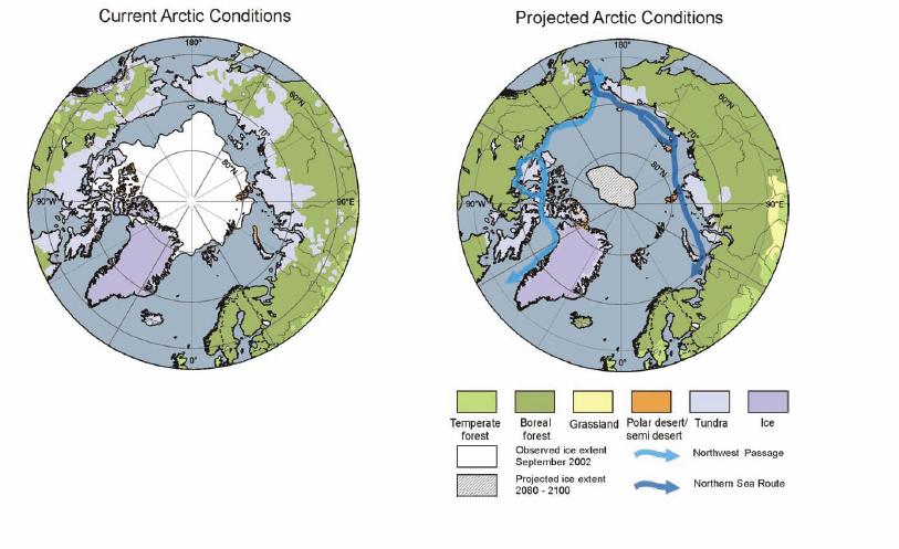 Continued melting of the cryosphere - Arctic summer sea ice may disappear before 2100 What s happened over the last 21,000 years? www.youtube.com/watch?