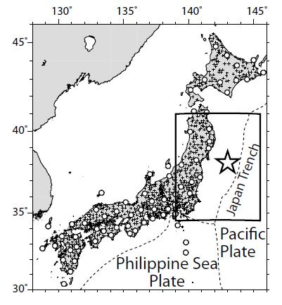 Distribution of Hi-net and F-net Seismic