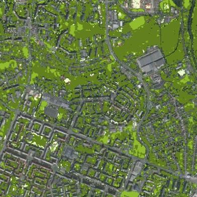 units at different levels of spatial detail: Sub-city districts 1km grid cells LAU2 Core