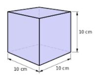 What volume (in ml) of water could this box hold if it was filled with water? What is the volume of this cube?