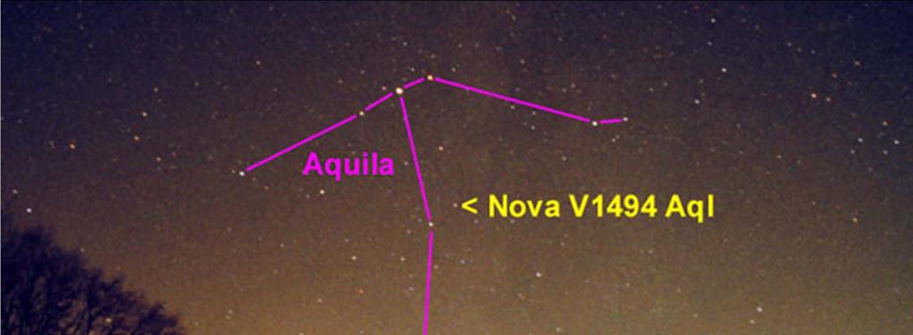 NOVA! A new star Really, just an old star suddenly burning 70,000x