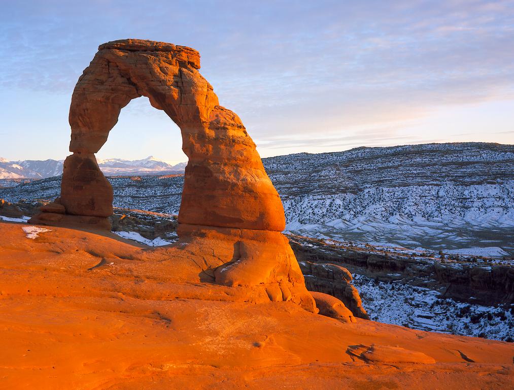 Wind is responsible for the arches that gives Arches National Park, in Utah, its name. Wind can also erode rock until nothing remains at all. Erosion By Ice Ice can also erode the land.