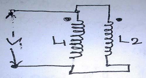 Example Find the total inductance of the three series connected coupled coils.