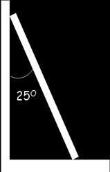 The following 2 problems concern the same physical situation. 3. Consider a ladder of length 5m leaning against a house at an angle of 25 deg from the vertical.