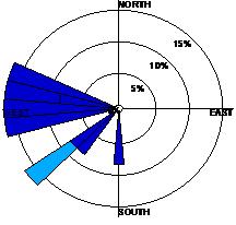 (top right) Wind rose composite of surface wind