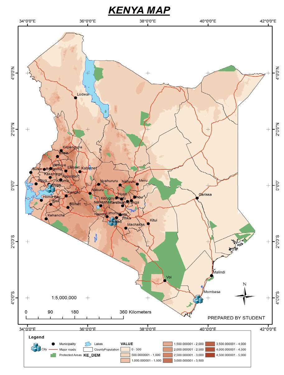 Figure 9: Map of Kenya