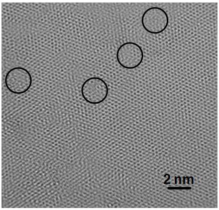 Supplymentary Figure S4 HRTEM image of a typical MoS 2 nanosheet.