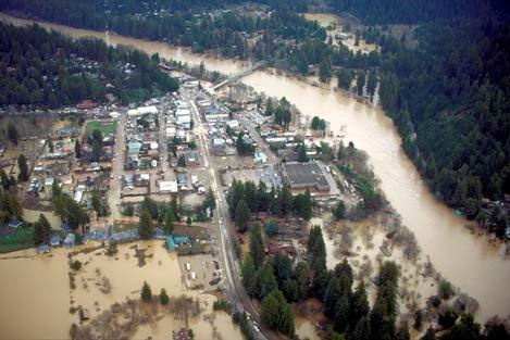 River floods are associated with atmospheric rivers all 7 floods over 8 years.