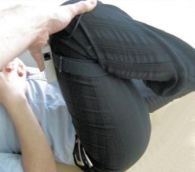 strap For flexion: in supine position with pelvis and