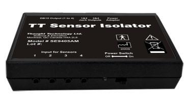 The TT Sensor Isolator SE9405AM is an interface device providing medical grade electrical isolation between the client connected sensors and the acquisition system.