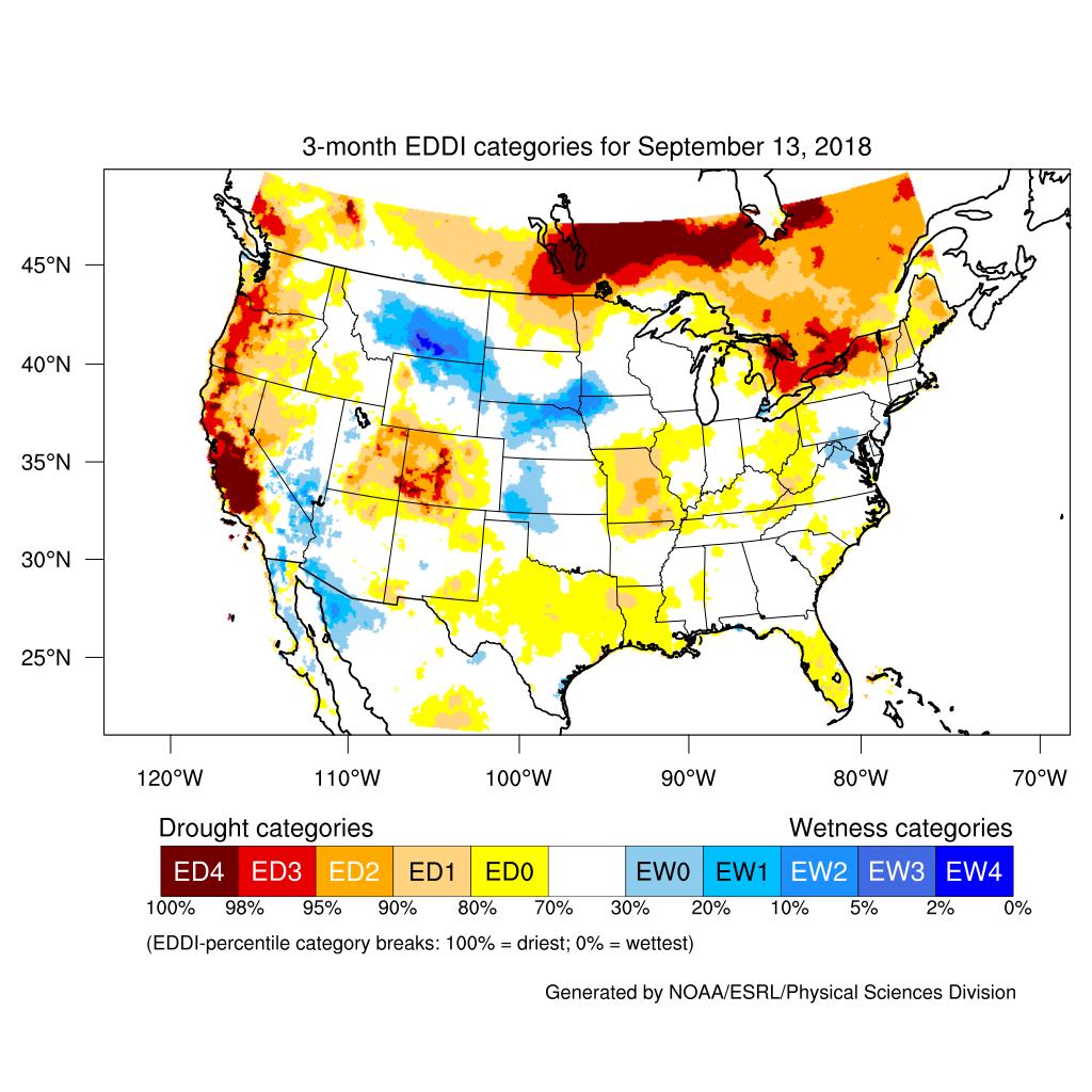 Evaporative Demand Drought Index