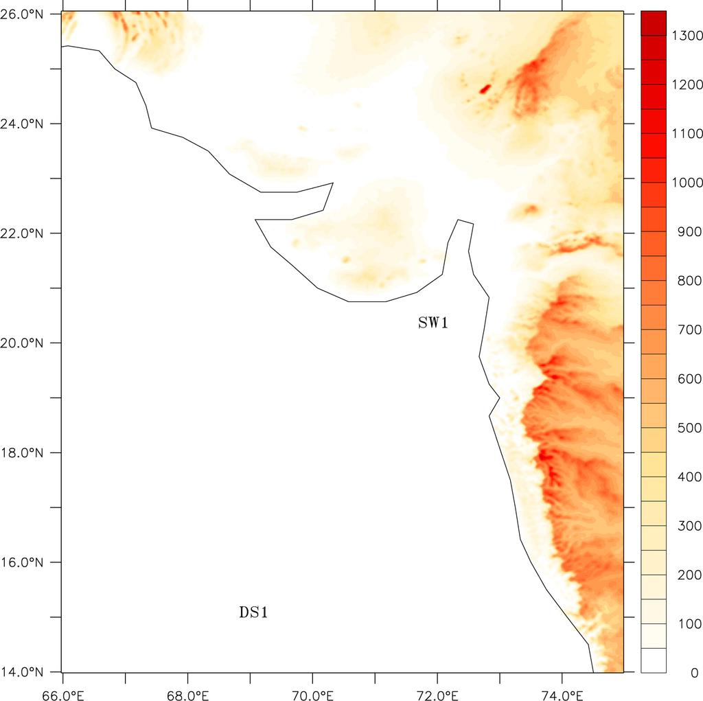 NO. 5 VISHNU AND FRANCIS: HIGH-RESOLUTION WRF MODEL SIMULATIONS OF SURFACE WIND 459 predictions at a resolution of approximately 2.5 km 